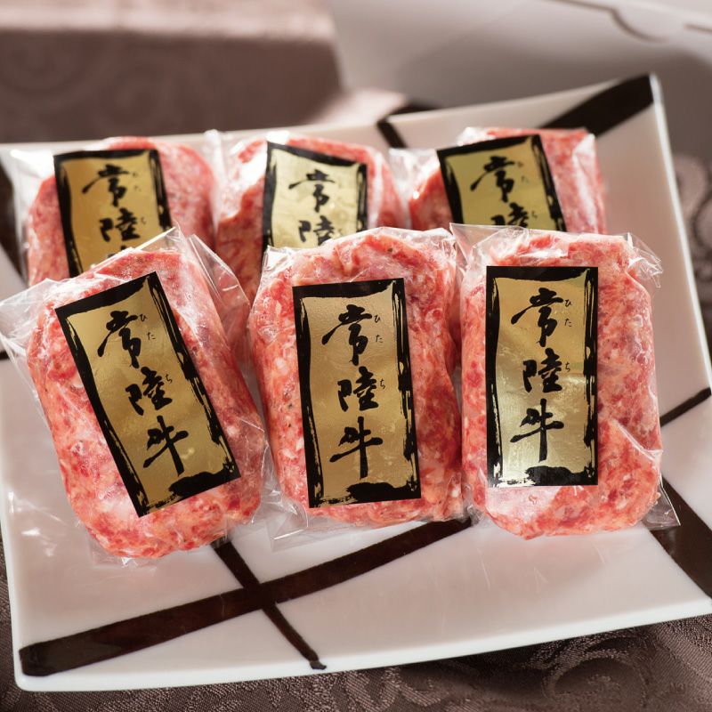 常陸牛ハンバーグ 6個 化粧箱 無添加 肉 内祝い お祝い ギフト | 肉のイイジマ 茨城 水戸 お取り寄せ